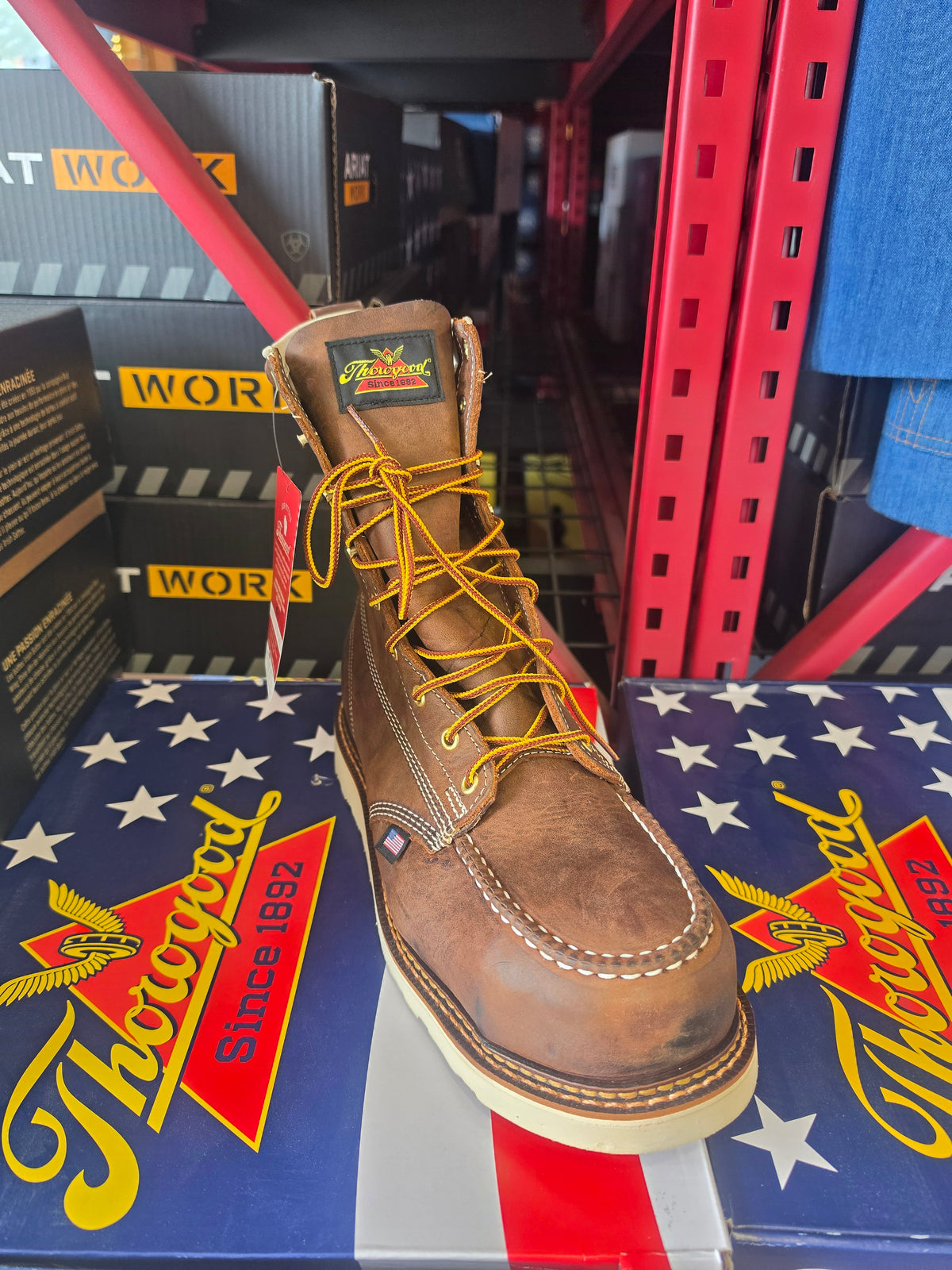 Thorogood 8" steel toe