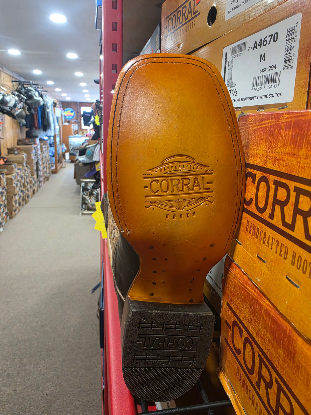 Corral lady's brown cowhide a4670