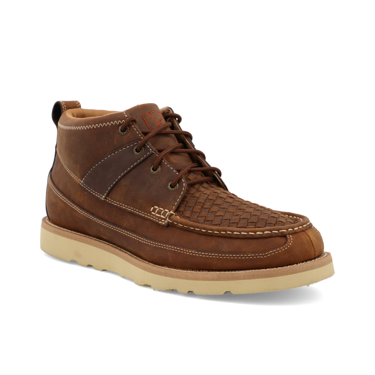 Twisted x Men's 4" Wedge Sole Boot Woven Saddle & Oiled Saddle
