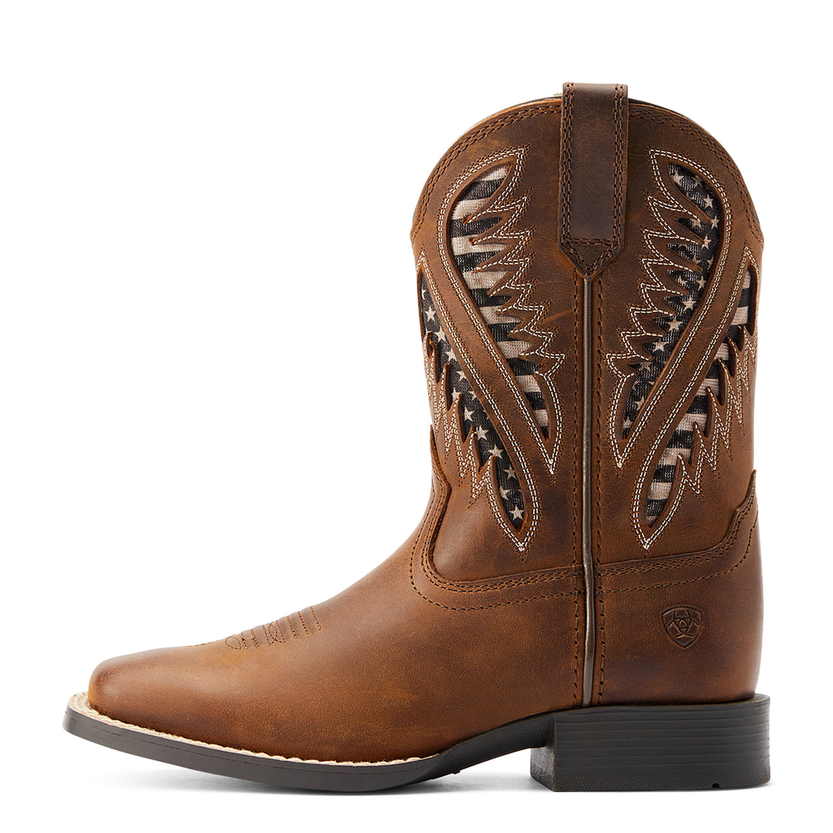 Ariat YTH Quickdraw VentTEK Wide Square Toe Western Boot