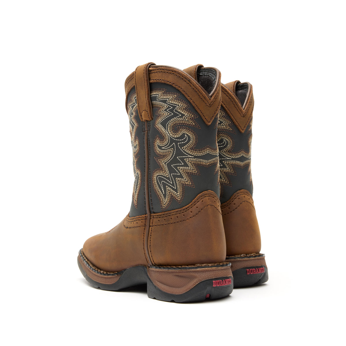 Durango® tan and black Kid Western Boot