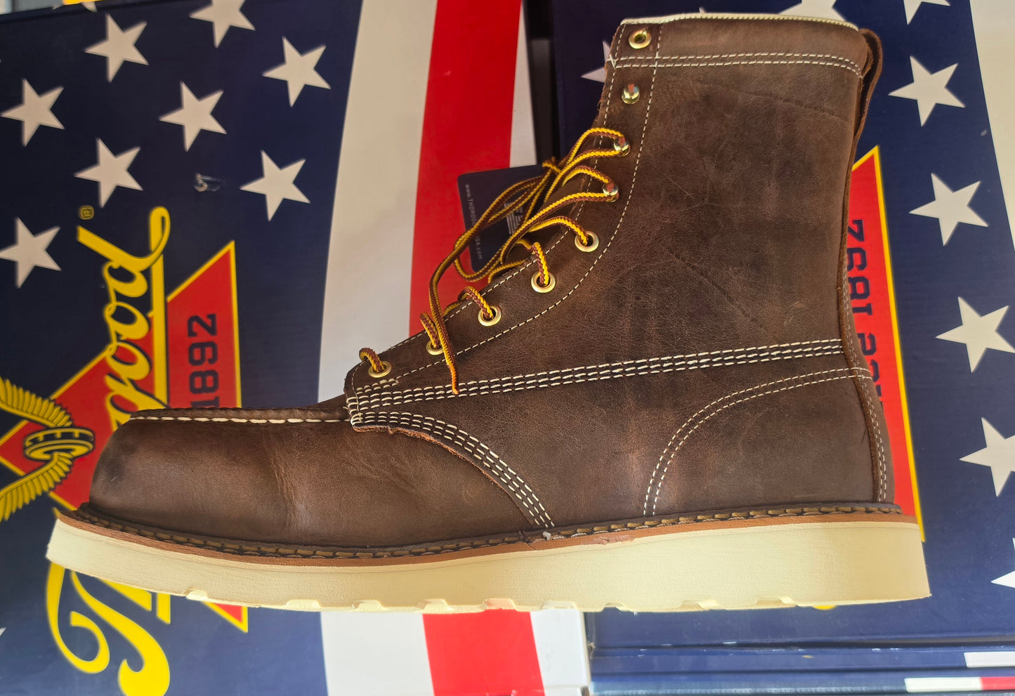 Thorogood 8" steel toe