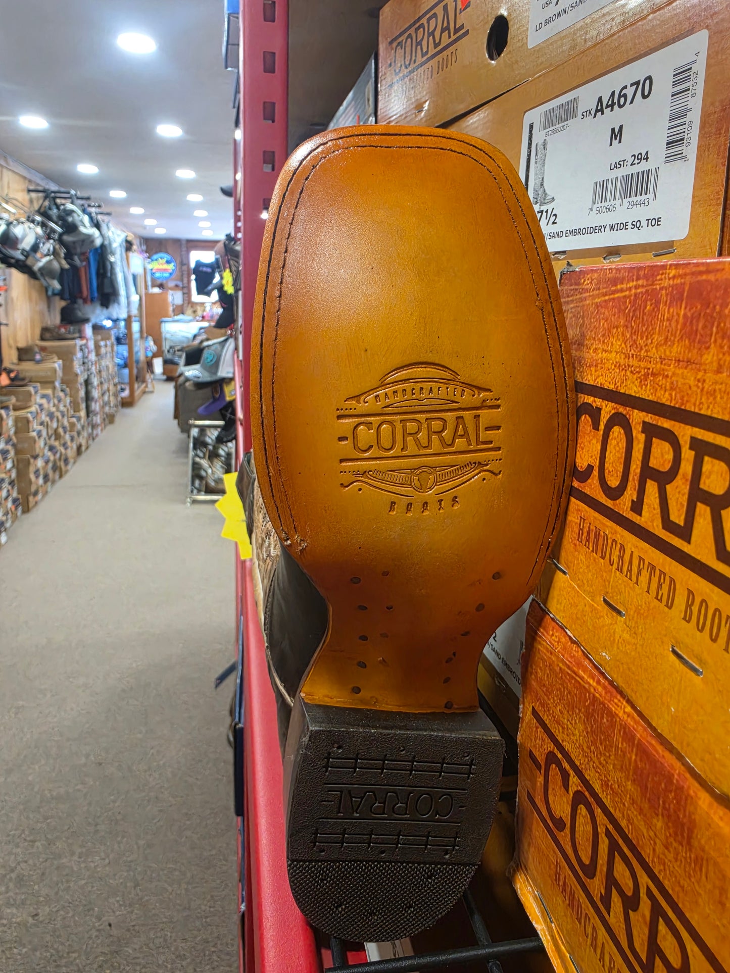 Corral lady's brown cowhide a4670