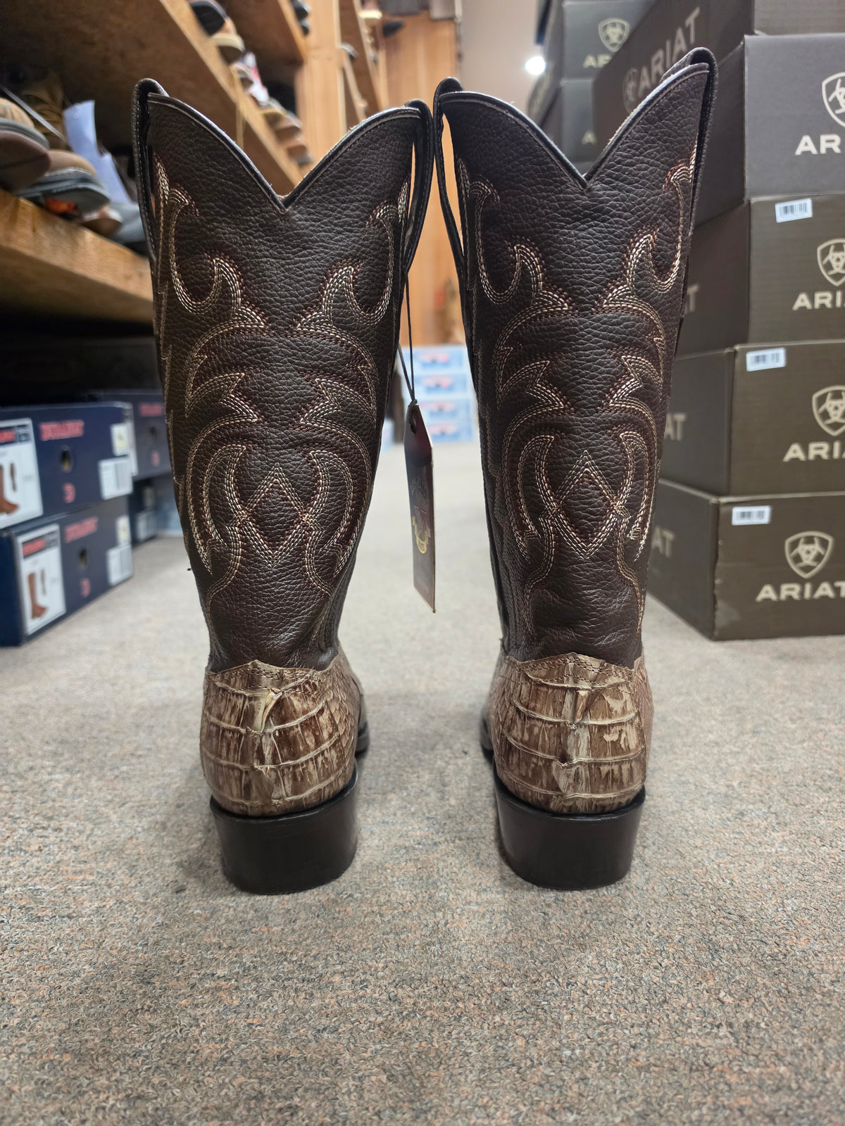 Los altos mens caiman tail moka r toe (no original box)