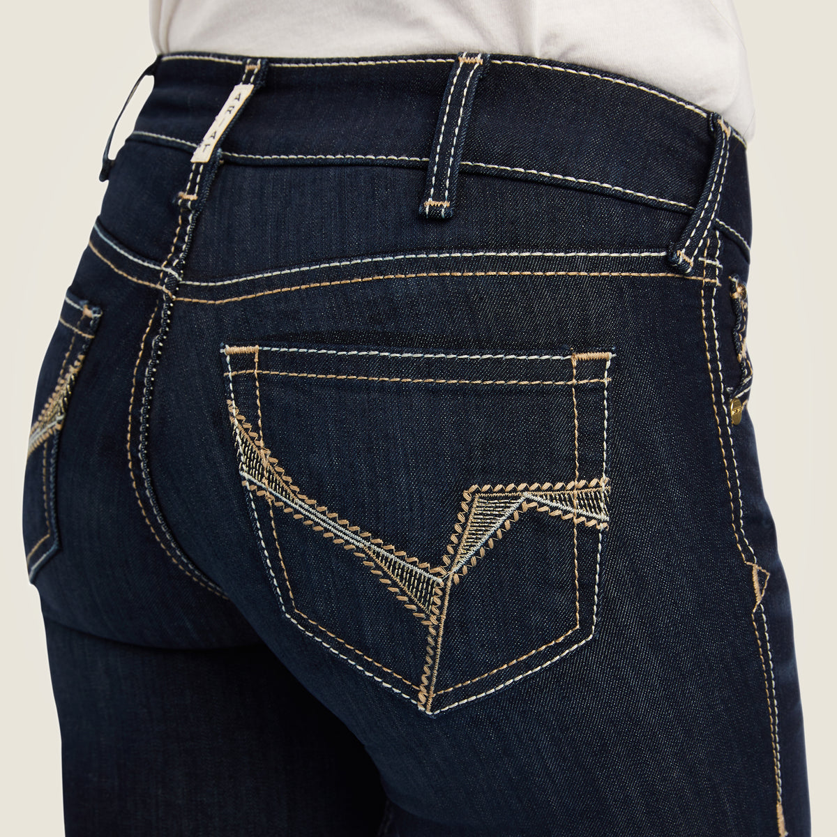 women's R.E.A.L. Perfect Rise Arrow Danna Boot Cut Jean