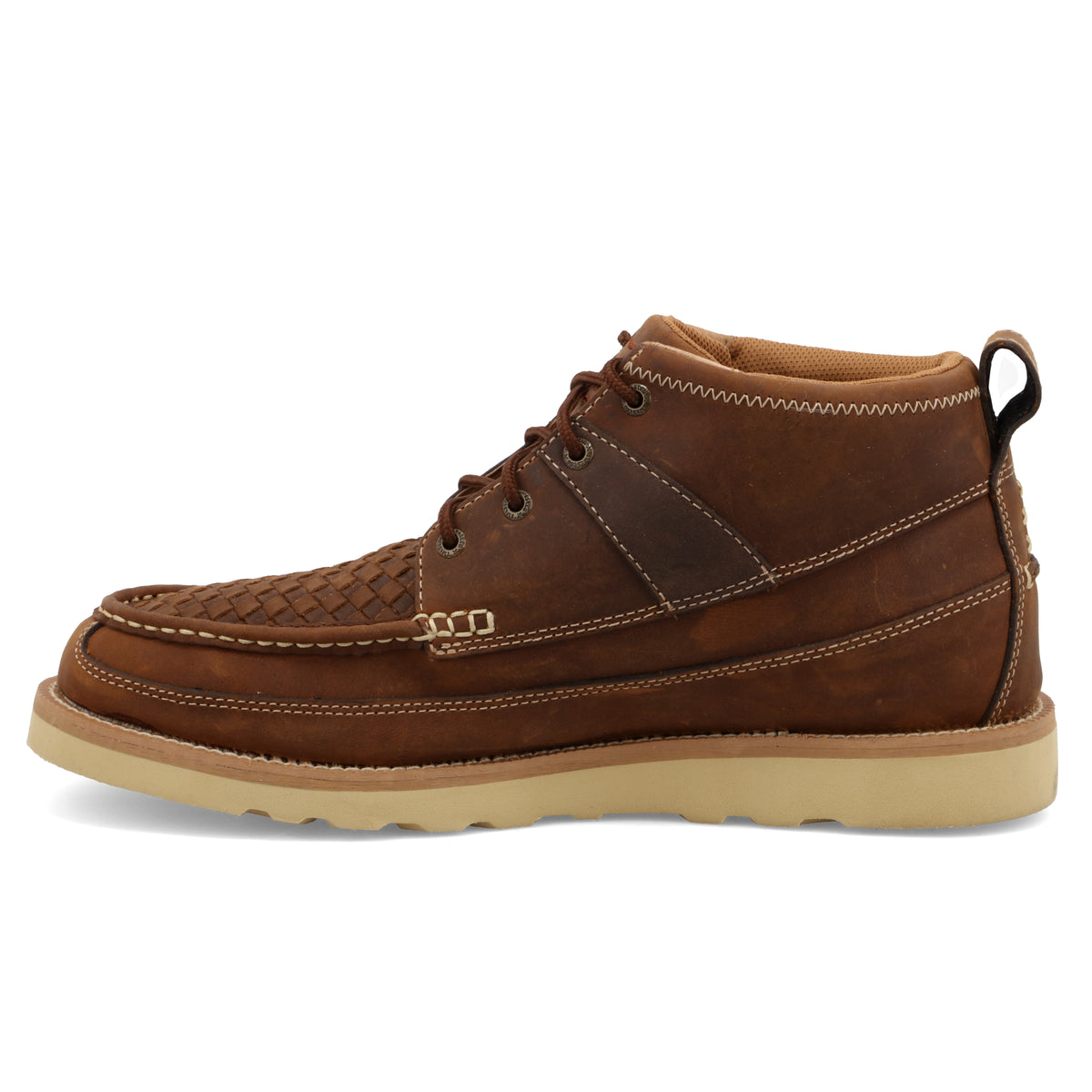 Twisted x Men's 4" Wedge Sole Boot Woven Saddle & Oiled Saddle