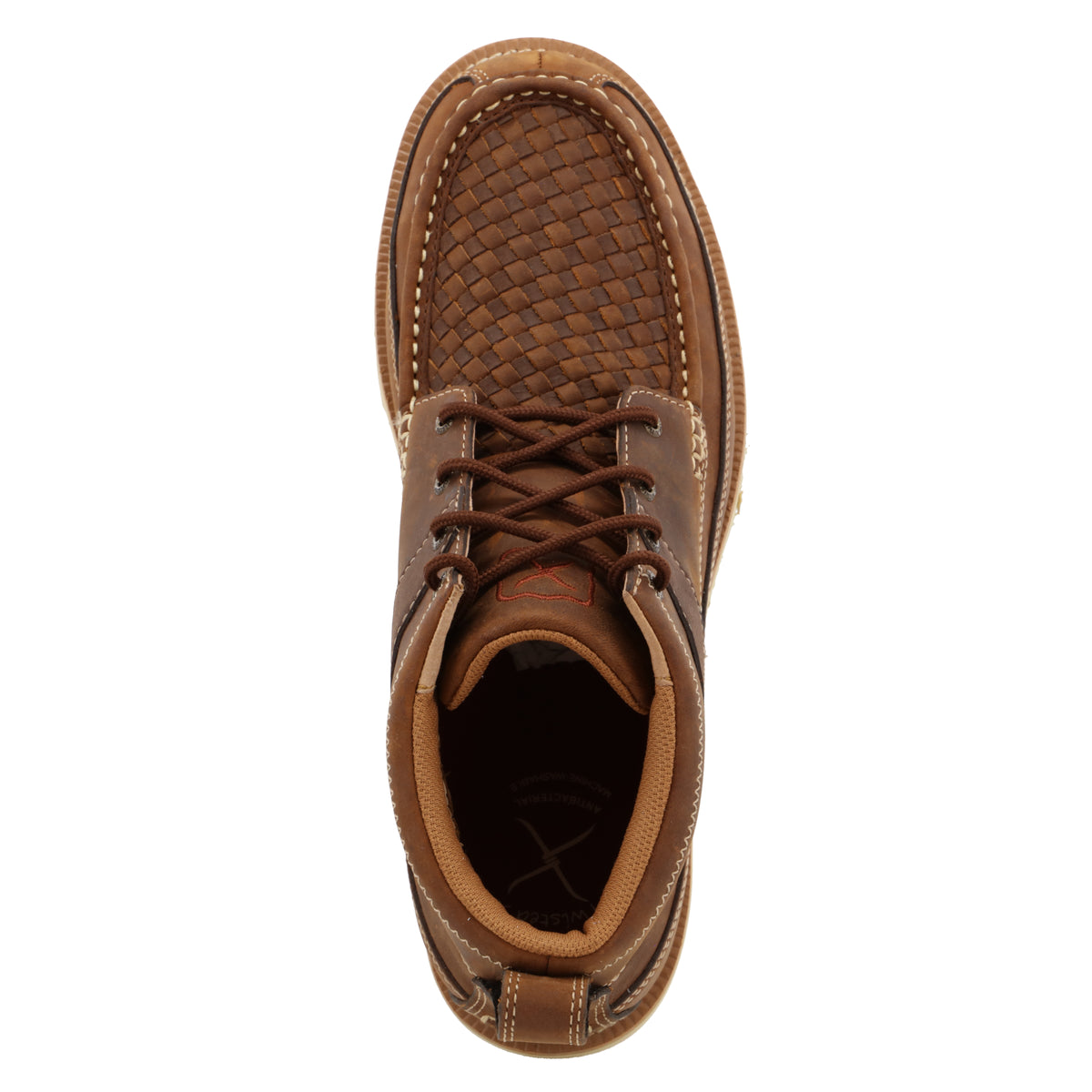 Twisted x Men's 4" Wedge Sole Boot Woven Saddle & Oiled Saddle