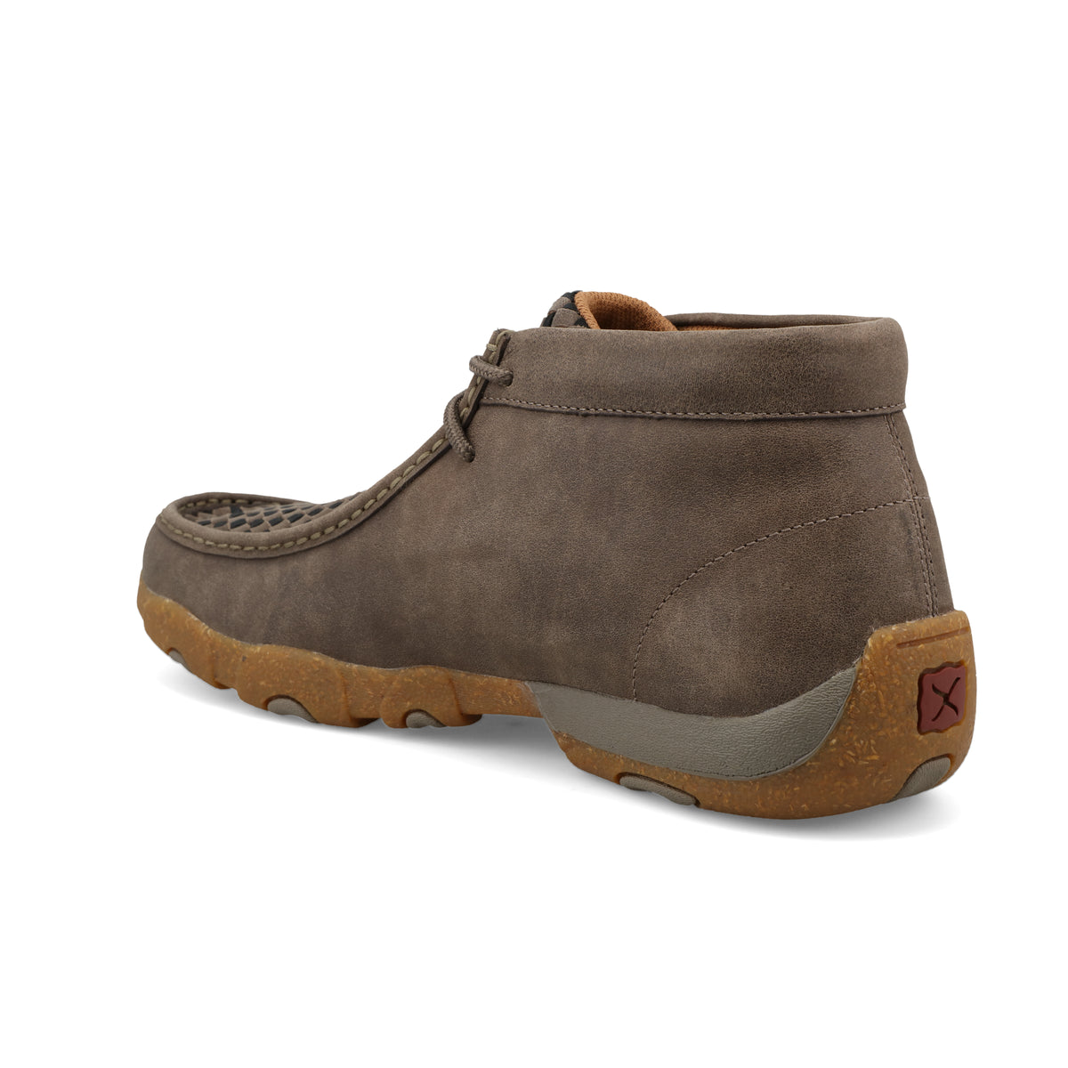 Twisted x Men's Chukka Driving Moc Taupe Grey & Black