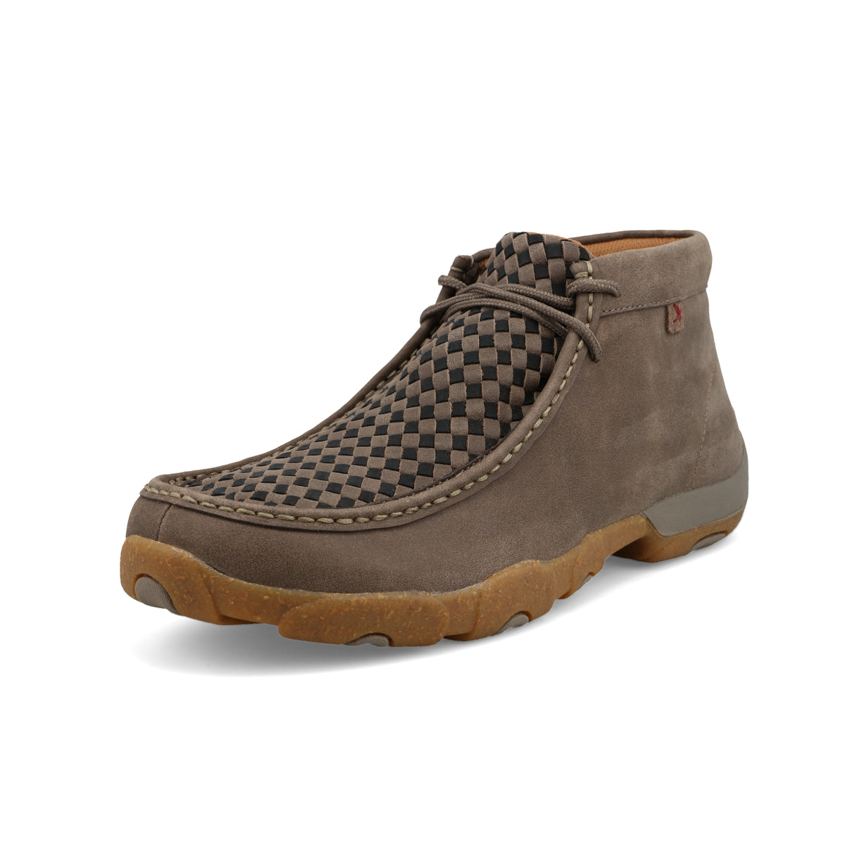 Twisted x Men's Chukka Driving Moc Taupe Grey & Black