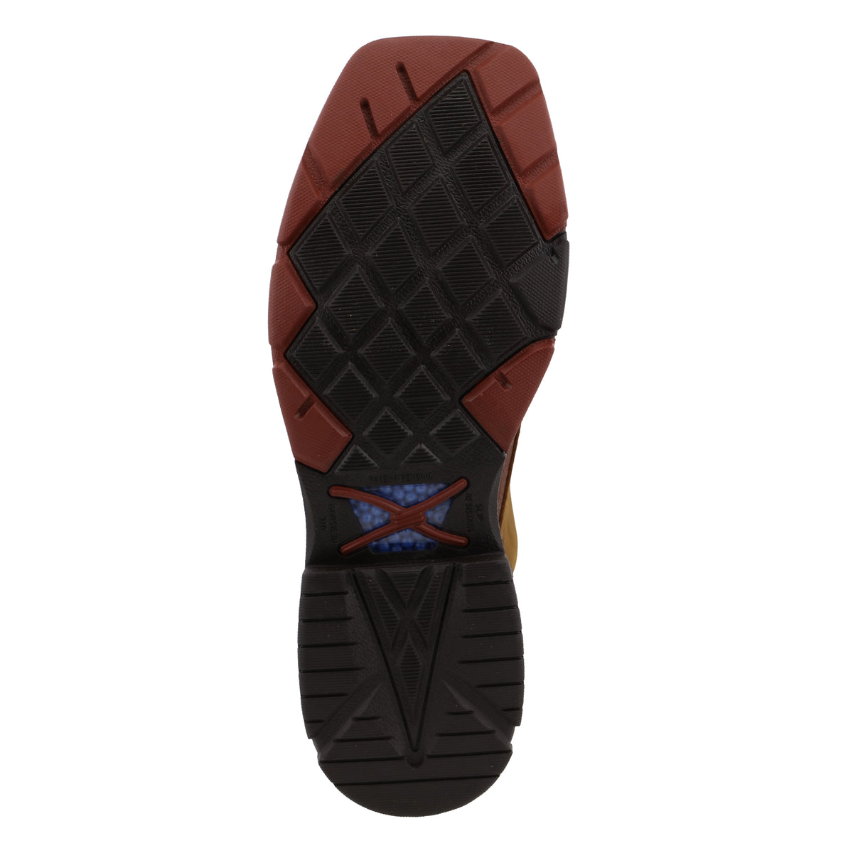 twisted x Waterproof Alloy Toe Lacer Distressed Saddle & Cognac