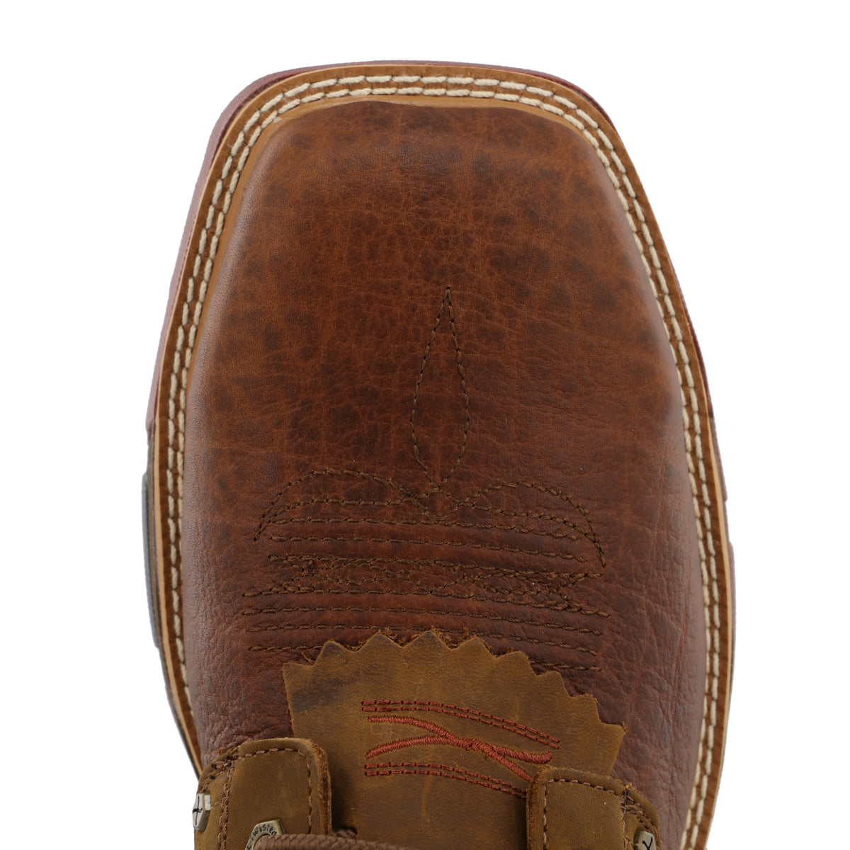 twisted x Waterproof Alloy Toe Lacer Distressed Saddle & Cognac