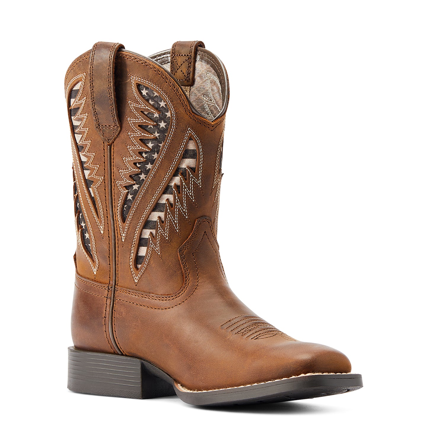 Ariat YTH Quickdraw VentTEK Wide Square Toe Western Boot