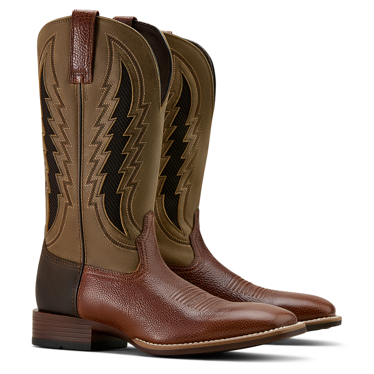 Ariat men's Dakota VentTEK Wide Square Toe Cowboy Boot