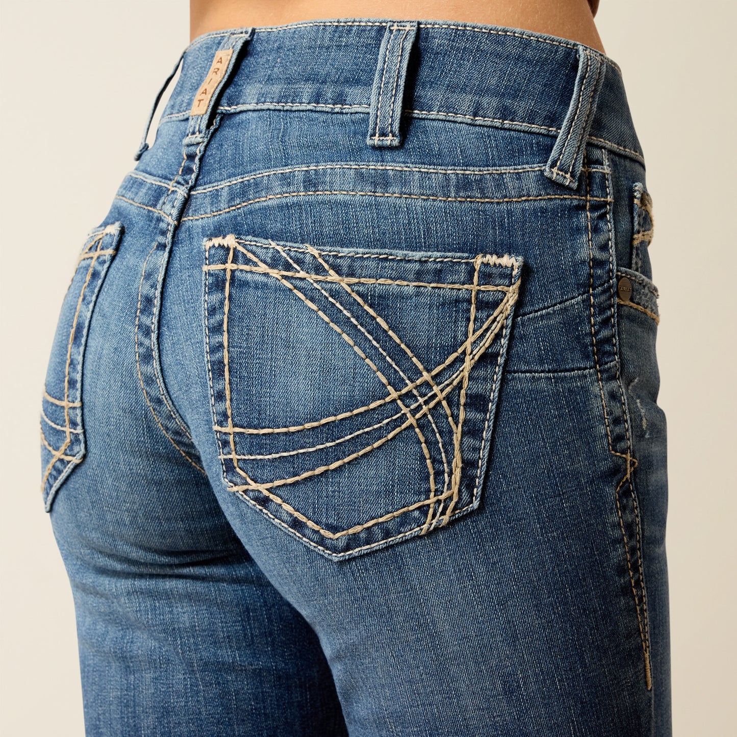 women's Mid Rise Estelle Straight Leg Jeans