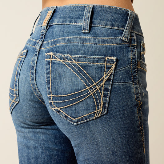 women's Mid Rise Estelle Straight Leg Jeans