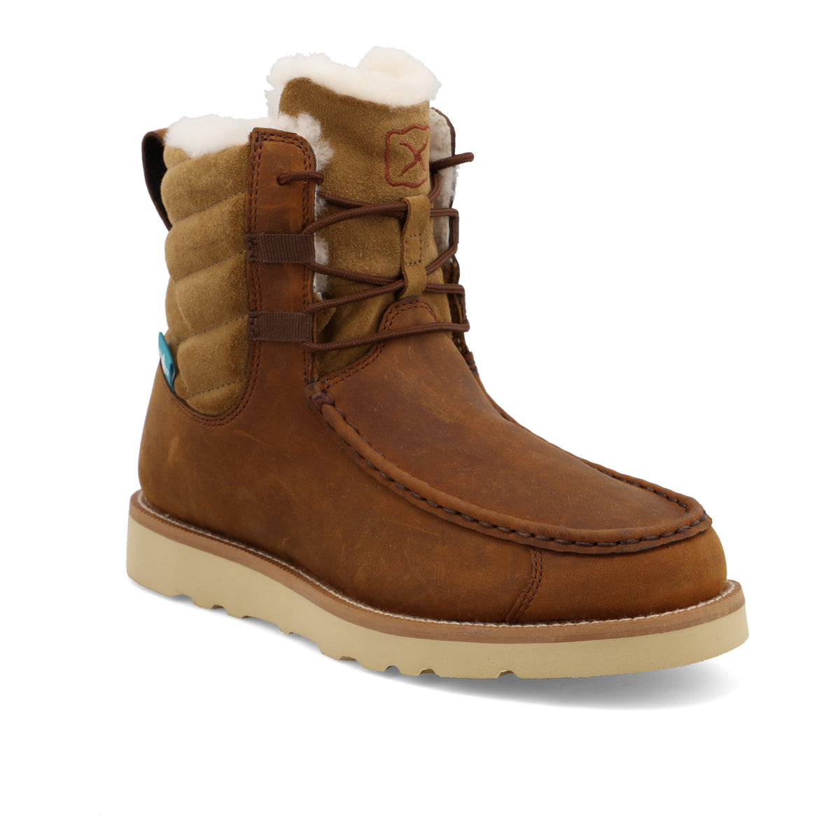 Twisted x women's 6" Wedge Sole Boot Oiled Saddle & Nutmeg