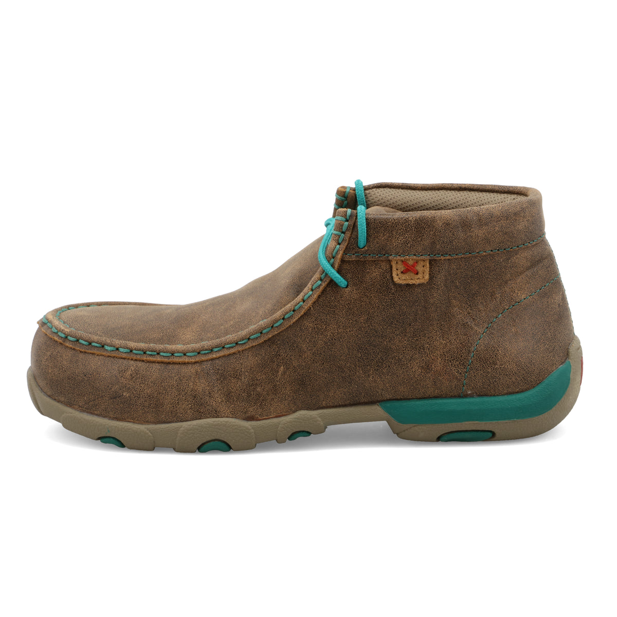 Twisted x Alloy Toe Chukka Driving Moc Bomber & Turquoise