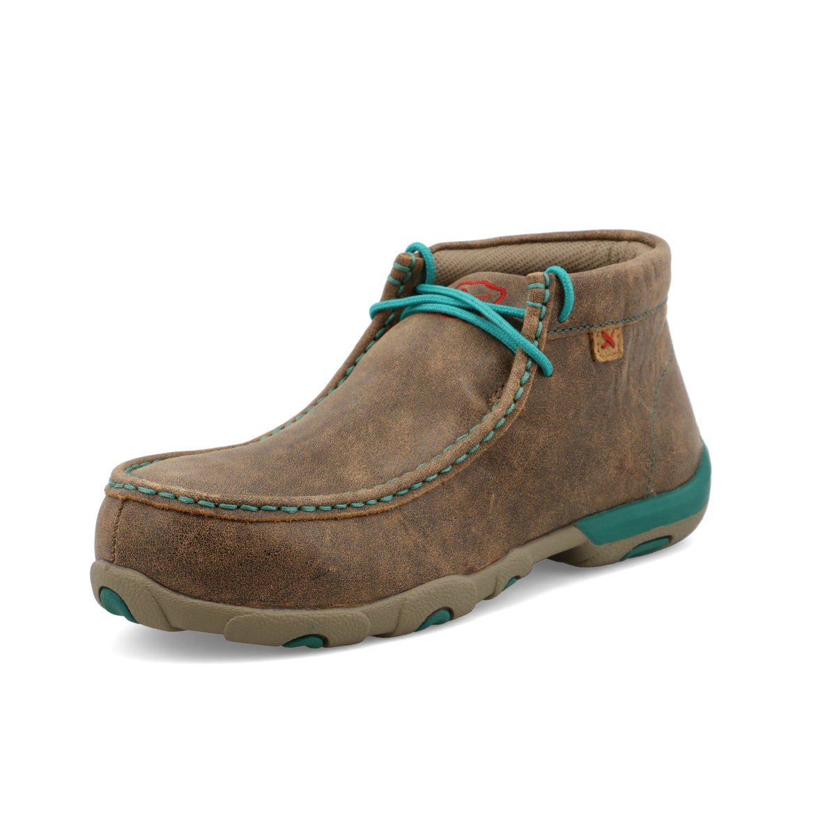 Twisted x Alloy Toe Chukka Driving Moc Bomber & Turquoise