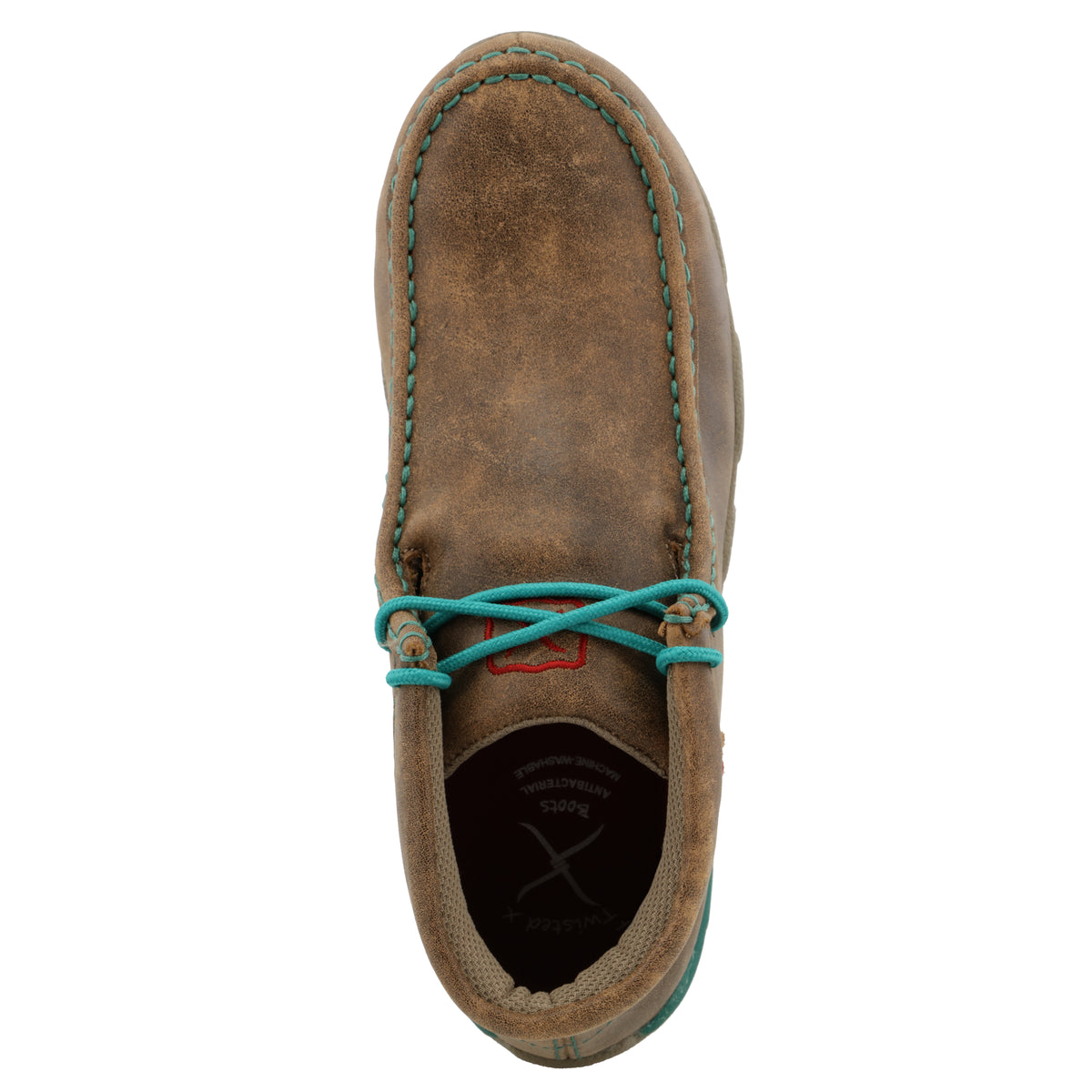 Twisted x Alloy Toe Chukka Driving Moc Bomber & Turquoise