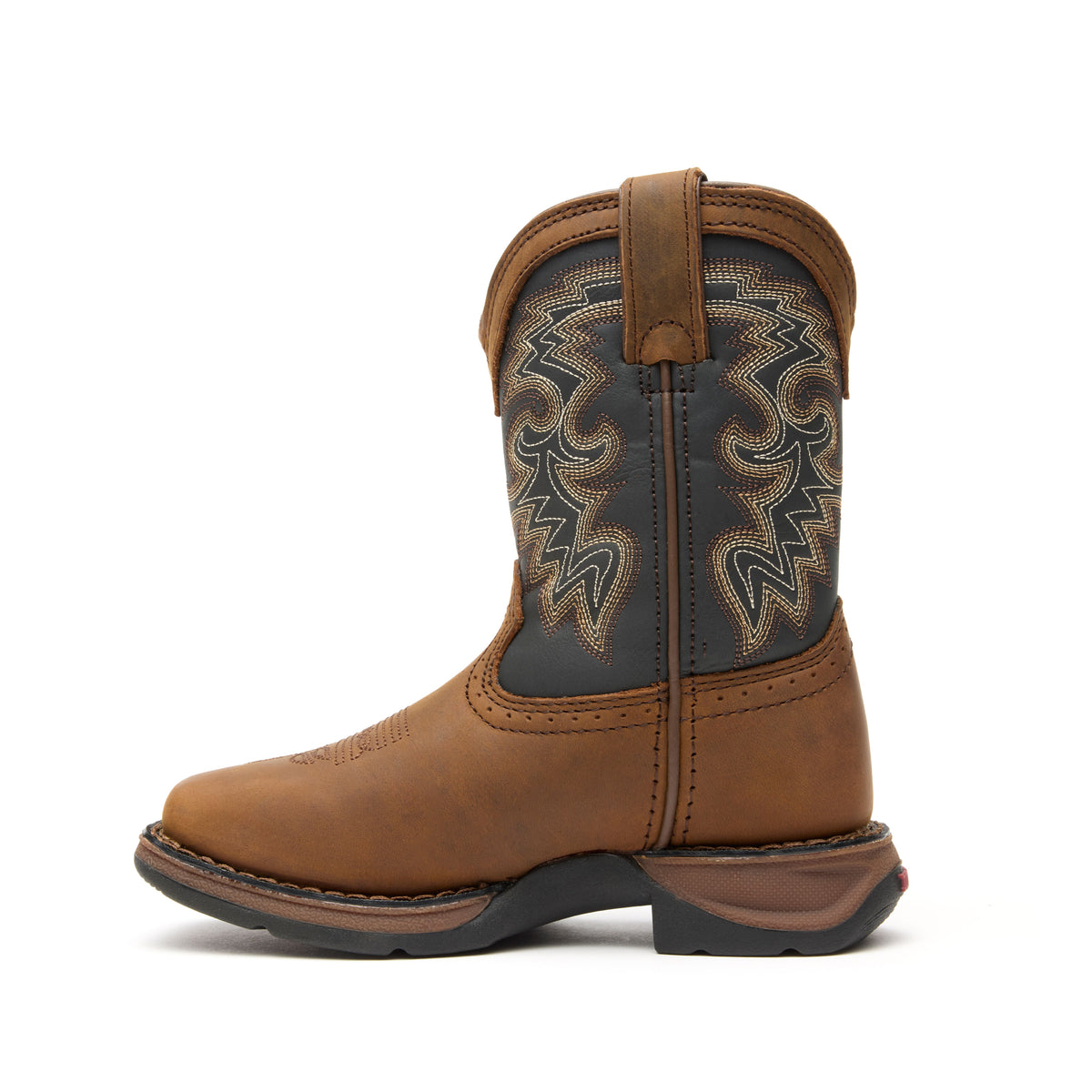 Durango® tan and black Kid Western Boot